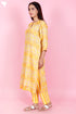 Kota Doria Kurta Pant Set With Dupatta In Block Print